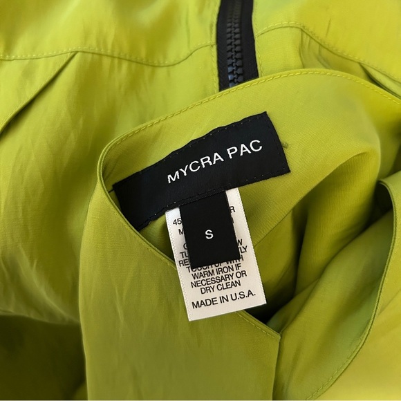 ❤️ Mycra Pac Lime Green Rain Windbreaker Jacket with Hood S - Picture 7 of 14